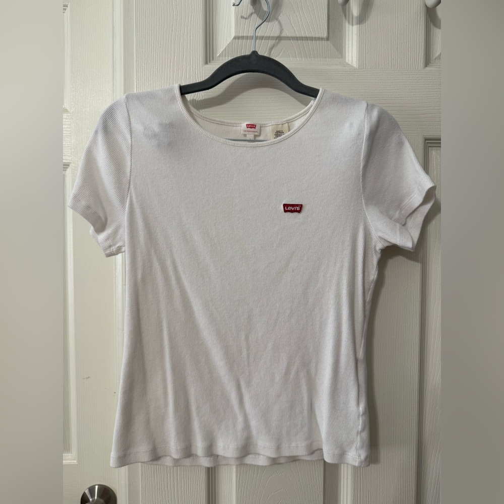 Levi's Classic White Tee with Red Logo